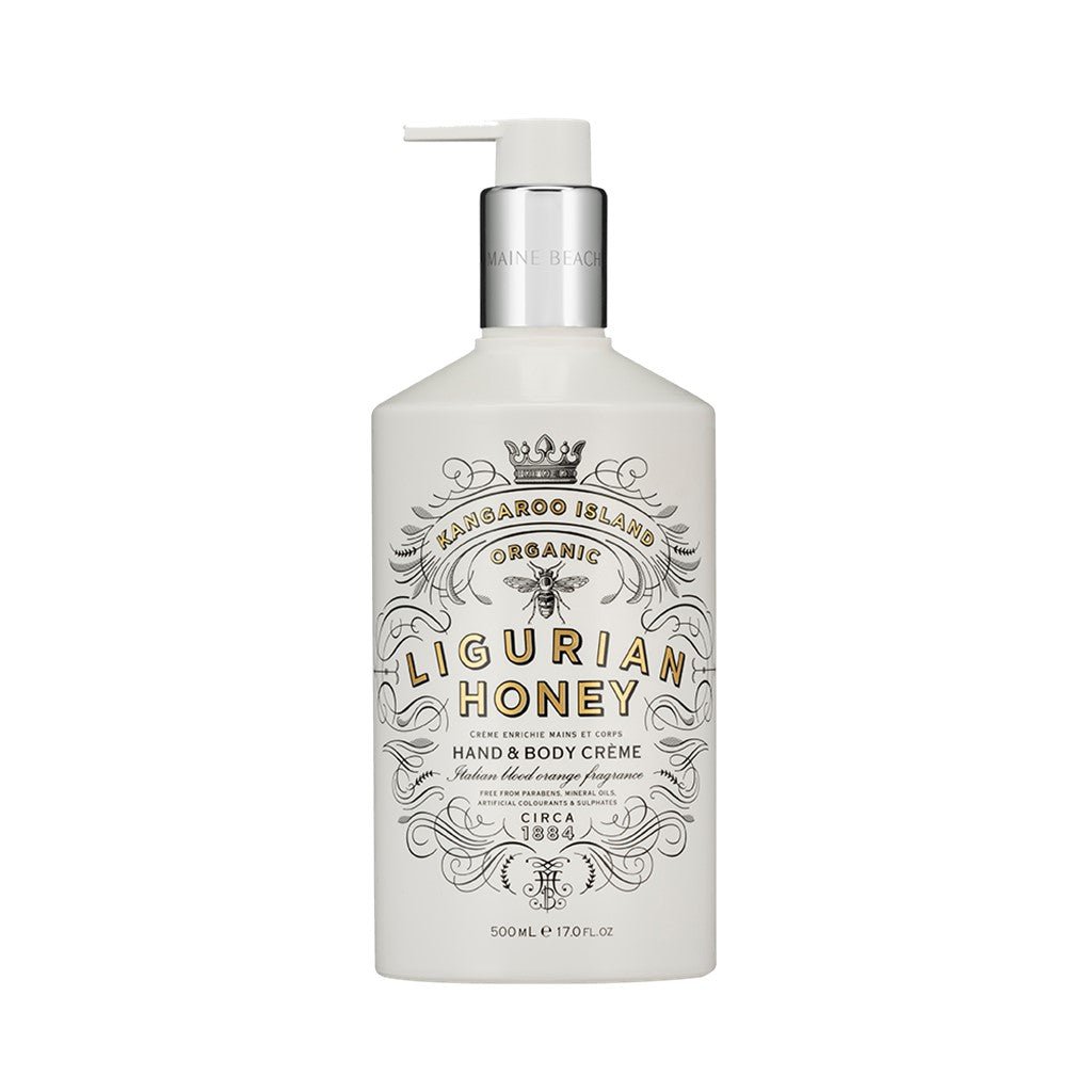 Maine Beach Ligurian Honey Hand & Body Cream 500ml