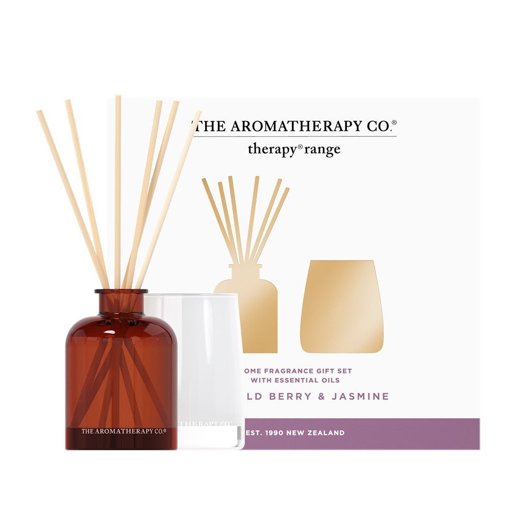 Therapy Mini Candle & Diffuser Gift Set - Wild Berry & Jasmine