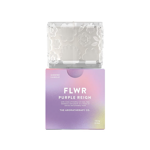 The Aromatherapy Co. FLWR Candle 100g - Purple Reign