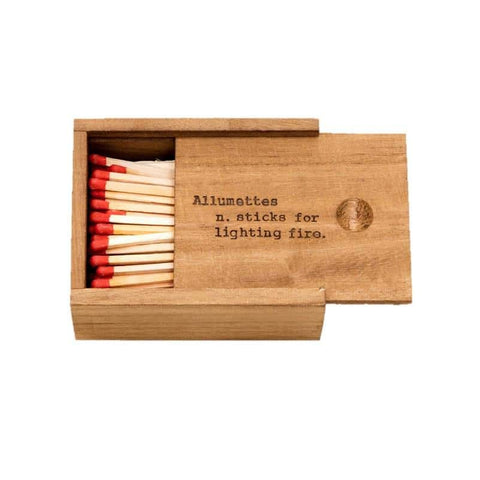 Accessories - Matches - Wooden Box