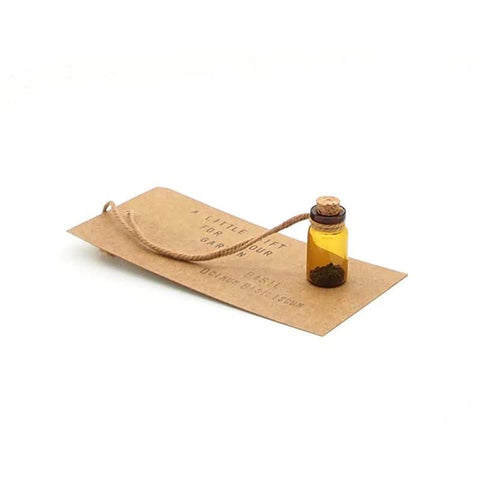 Accessories - Seed Bottle Gift Tag - Basil