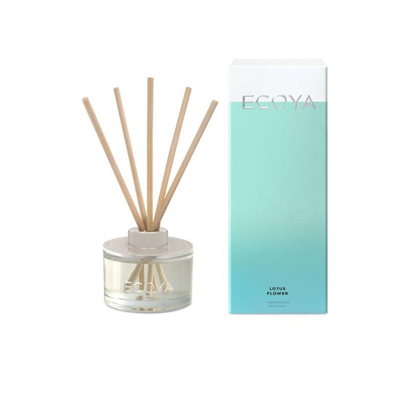 ECOYA - Mini Reed Diffuser 50ml - Lotus Flower - Oscura - Bath, Body & Home Fragrance