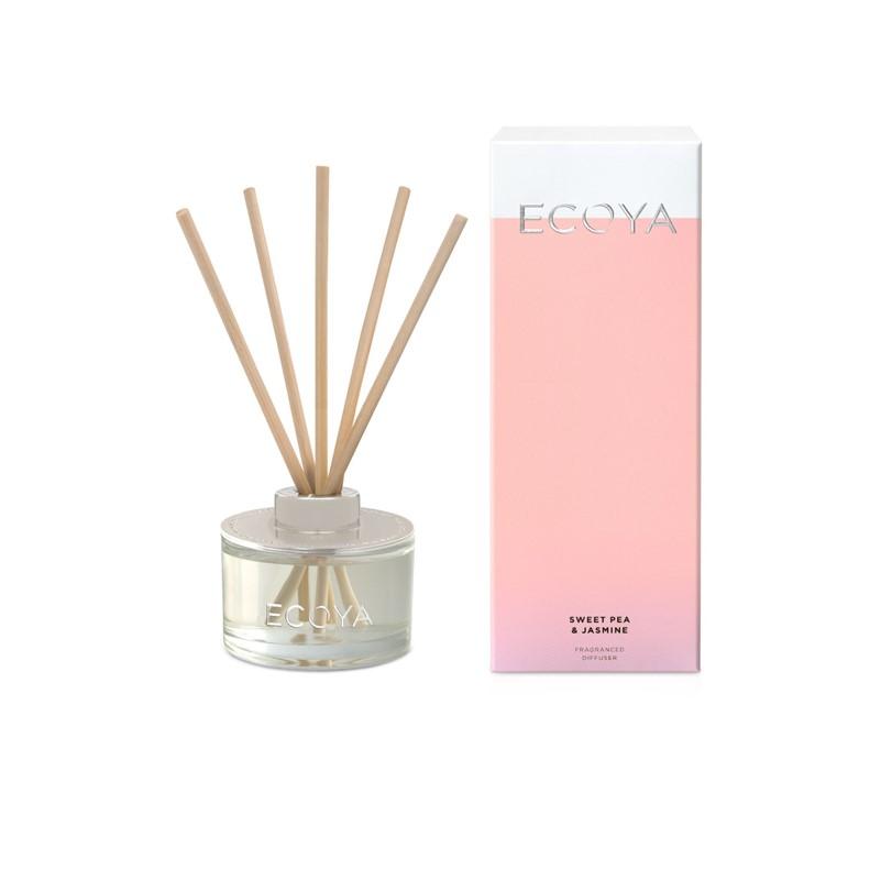 ECOYA - Mini Reed Diffuser 50ml - Sweet Pea & Jasmine - Oscura - Bath, Body & Home Fragrance