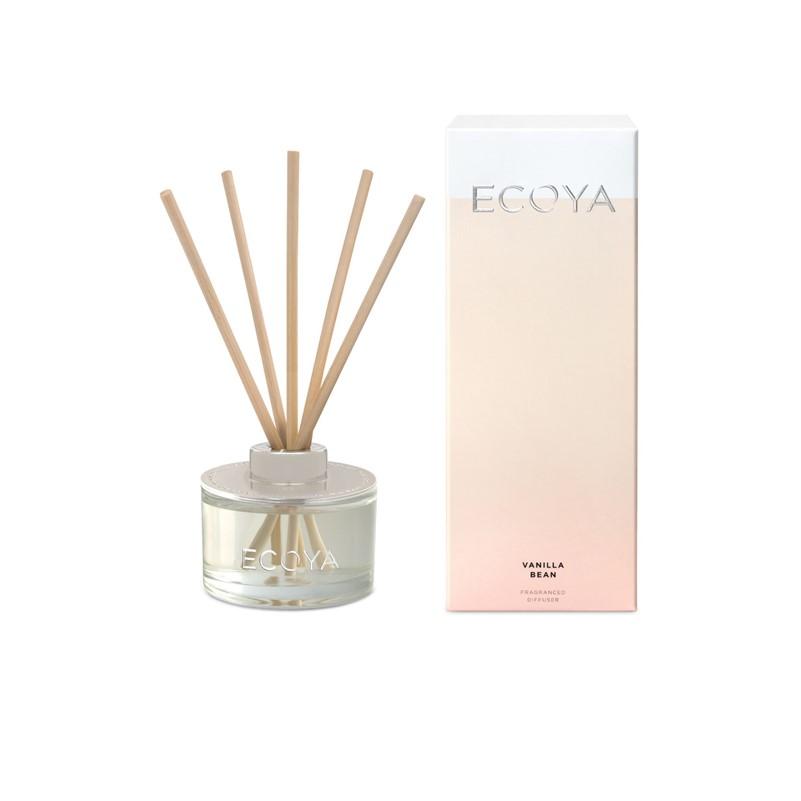 ECOYA - Mini Reed Diffuser 50ml - Vanilla Bean - Oscura - Bath, Body & Home Fragrance