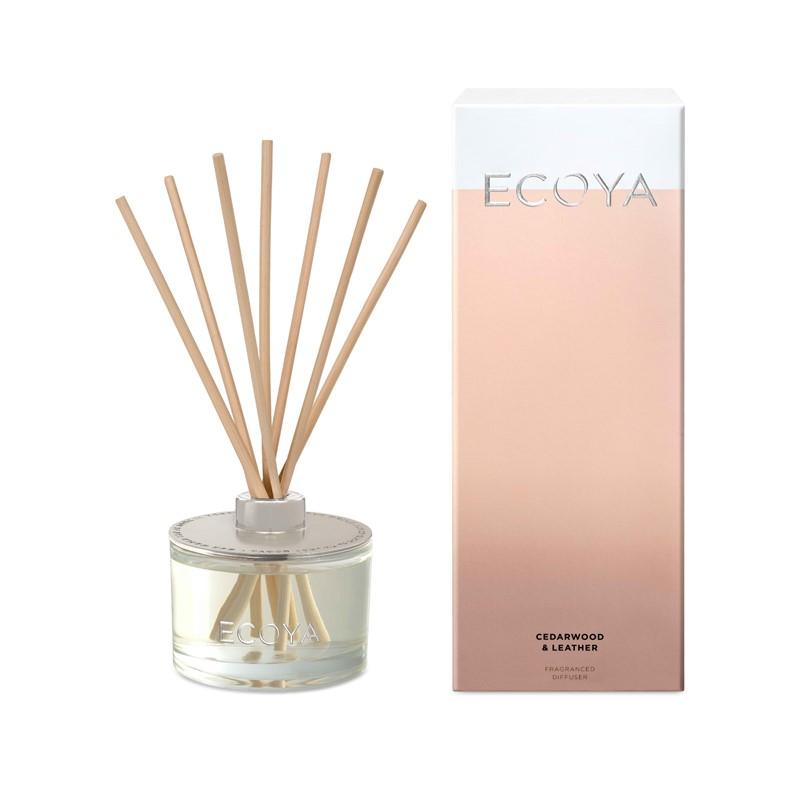 ECOYA - Reed Diffuser 200ml - Cedarwood & Leather - Oscura - Bath, Body & Home Fragrance