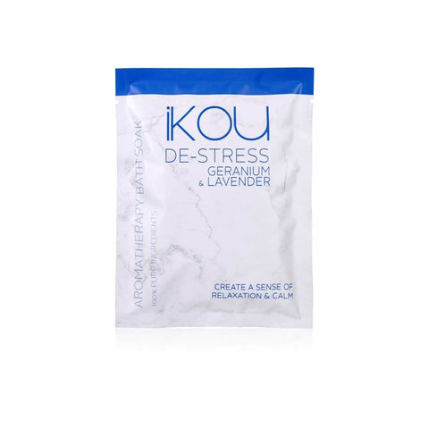 iKOU - De-Stress - Bath Soak 125g - Geranium & Lavender - Oscura - Bath, Body & Home Fragrance