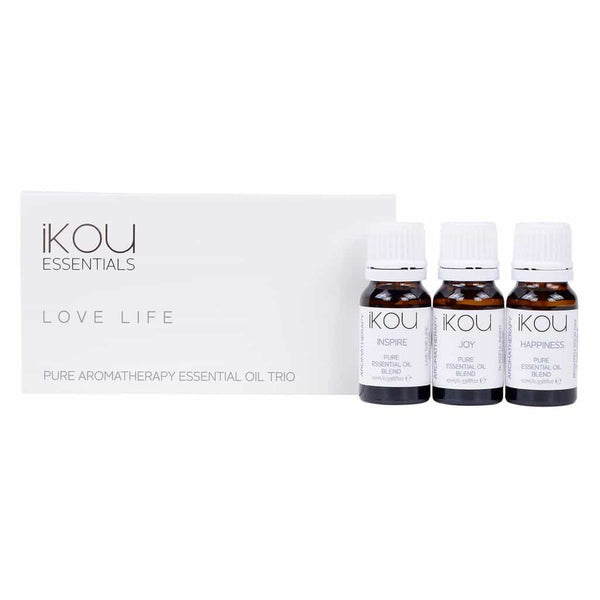iKOU - Essentials - Essential Oil Trio 3x10ml - Love Life - Oscura - Bath, Body & Home Fragrance