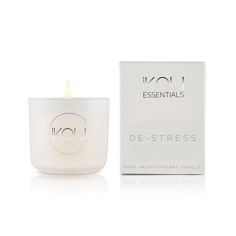 iKOU - Essentials - Pure Aromatherapy Small Glass Candle - De-Stress