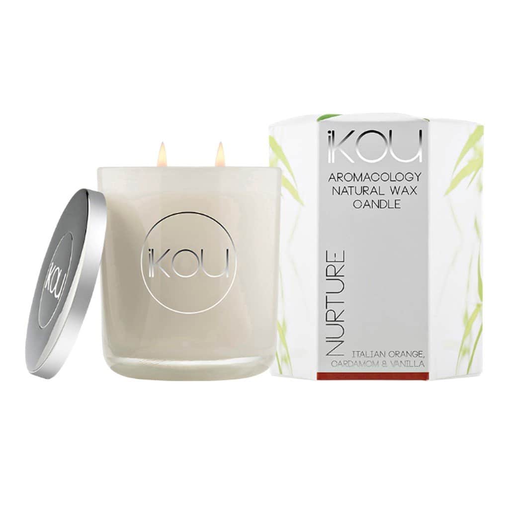 iKOU - Nurture - Aromacology Natural Wax Candle - Italian Orange, Cardamom & Vanilla