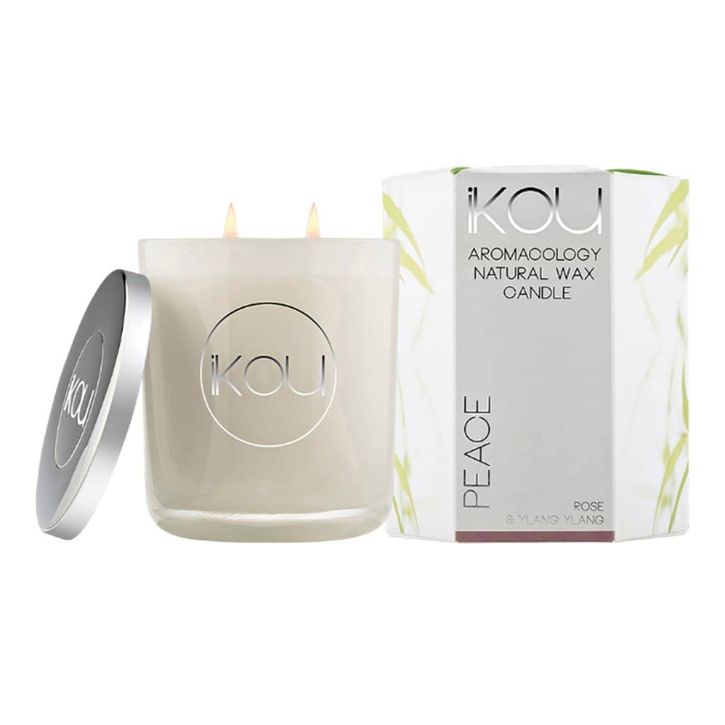 iKOU - Peace - Aromacology Natural Wax Candle - Rose & Ylang Ylang