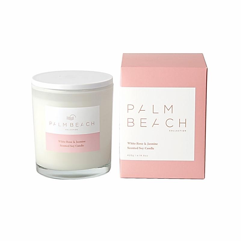 Palm Beach Collection - Scented Soy Candle 420g - White Rose & Jasmine