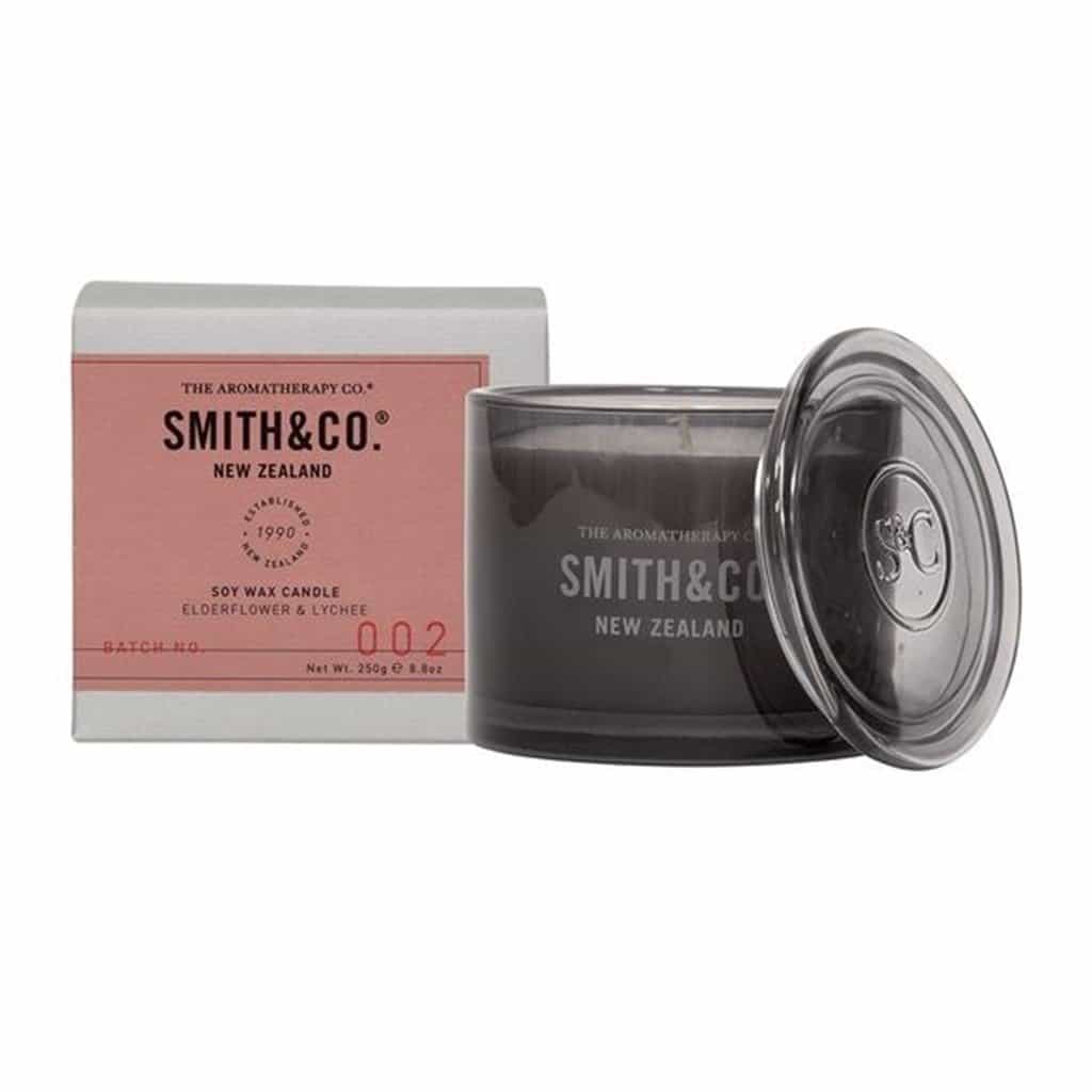 Smith & Co. - Soy Wax Candle 250g - Elderflower & Lychee