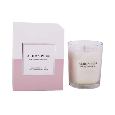 The Aromatherapy Co. - Aroma Pure - Candle 200g - Peony Petal & Rose