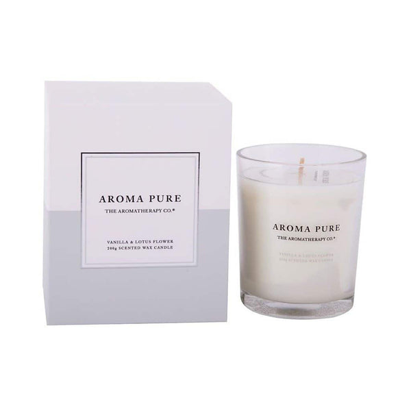 The Aromatherapy Co. - Aroma Pure - Candle 200g - Vanilla & Lotus Flower