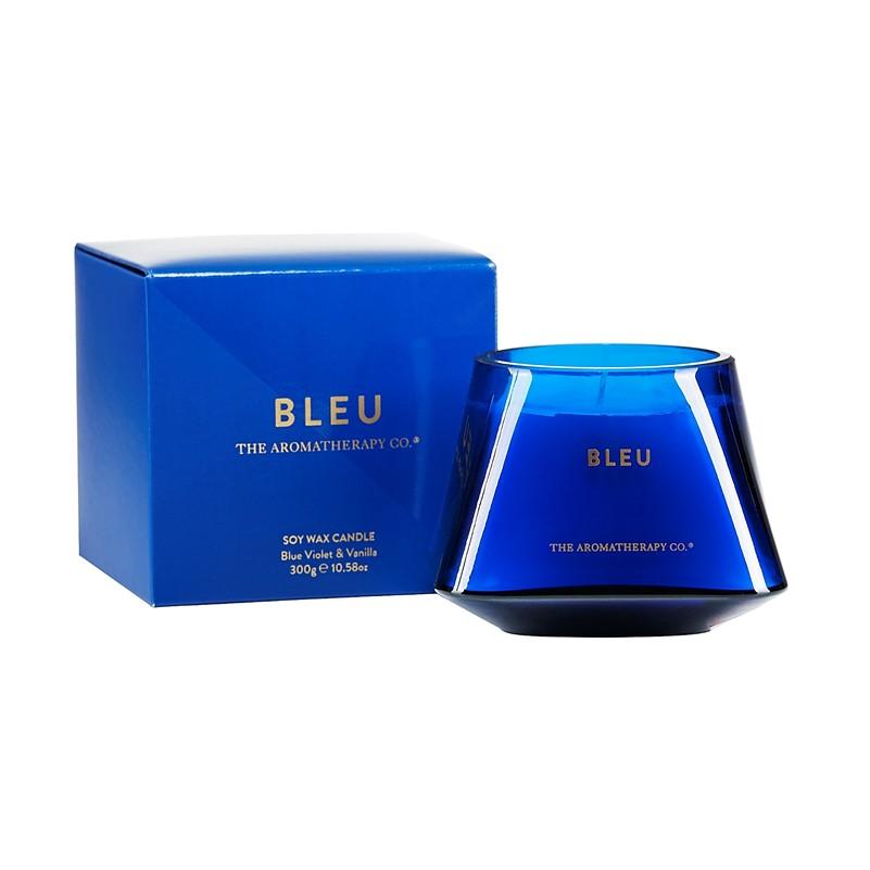 The Aromatherapy Co. - Bleu - Soy Wax Candle 300g - Blue Violet & Vanilla