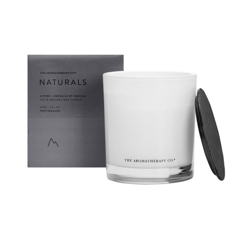 The Aromatherapy Co. Naturals Candle 370g - Cocoa & Icy Vanilla