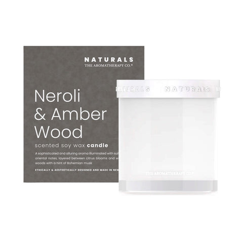 The Aromatherapy Co. Naturals Candle 400g - Neroli & Amber Wood