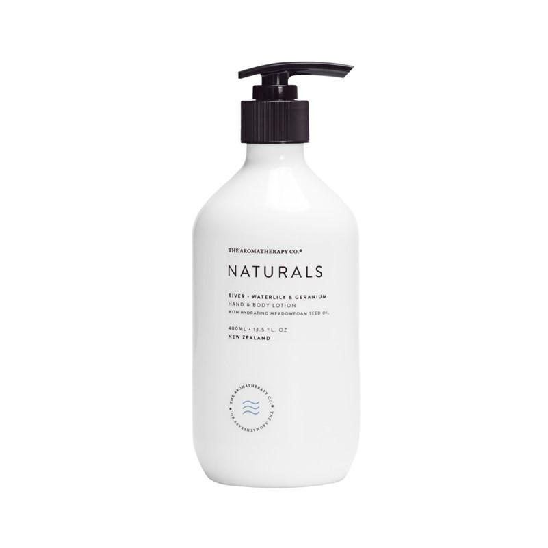 The Aromatherapy Co. - Naturals - River - Hand & Body Lotion 400ml - Waterlily & Geranium