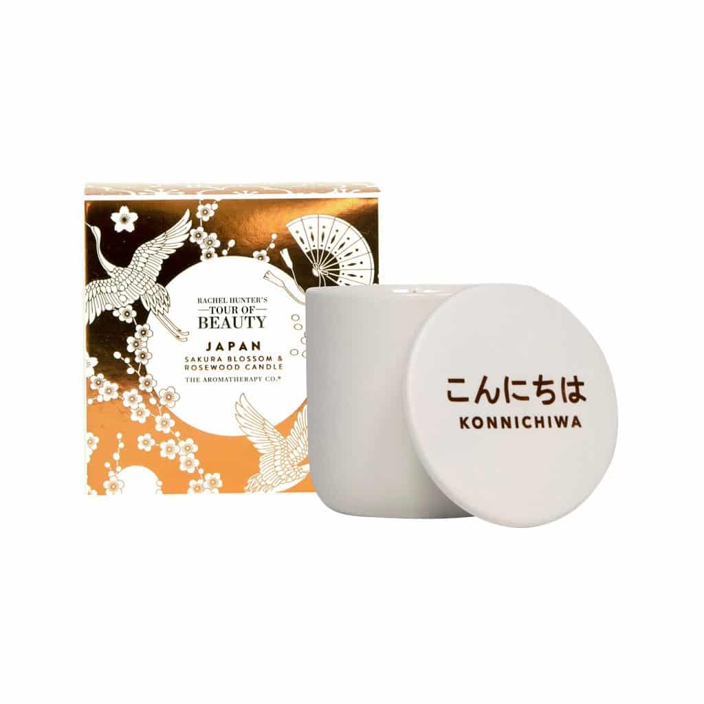 The Aromatherapy Co. - Rachel Hunter’s Tour of Beauty - Japan - Candle 200g - Sakura Blossom & Rosewood