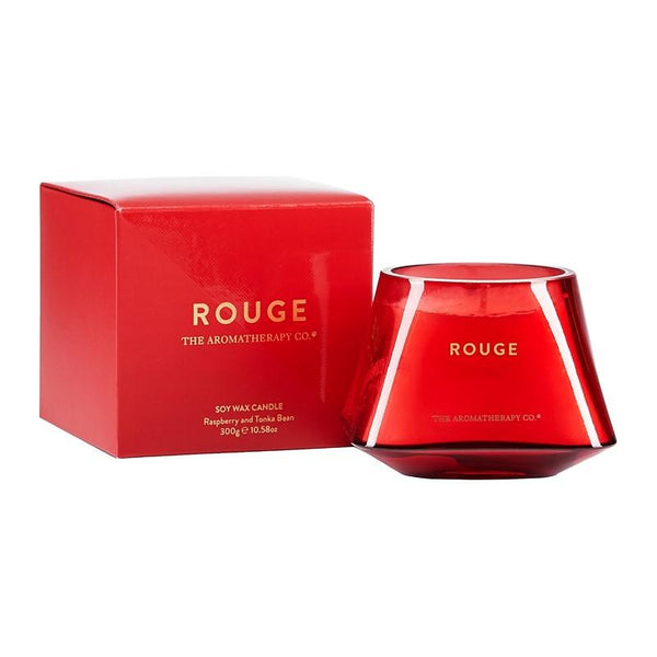 The Aromatherapy Co. - Rouge - Soy Wax Candle 300g - Raspberry & Tonka Bean