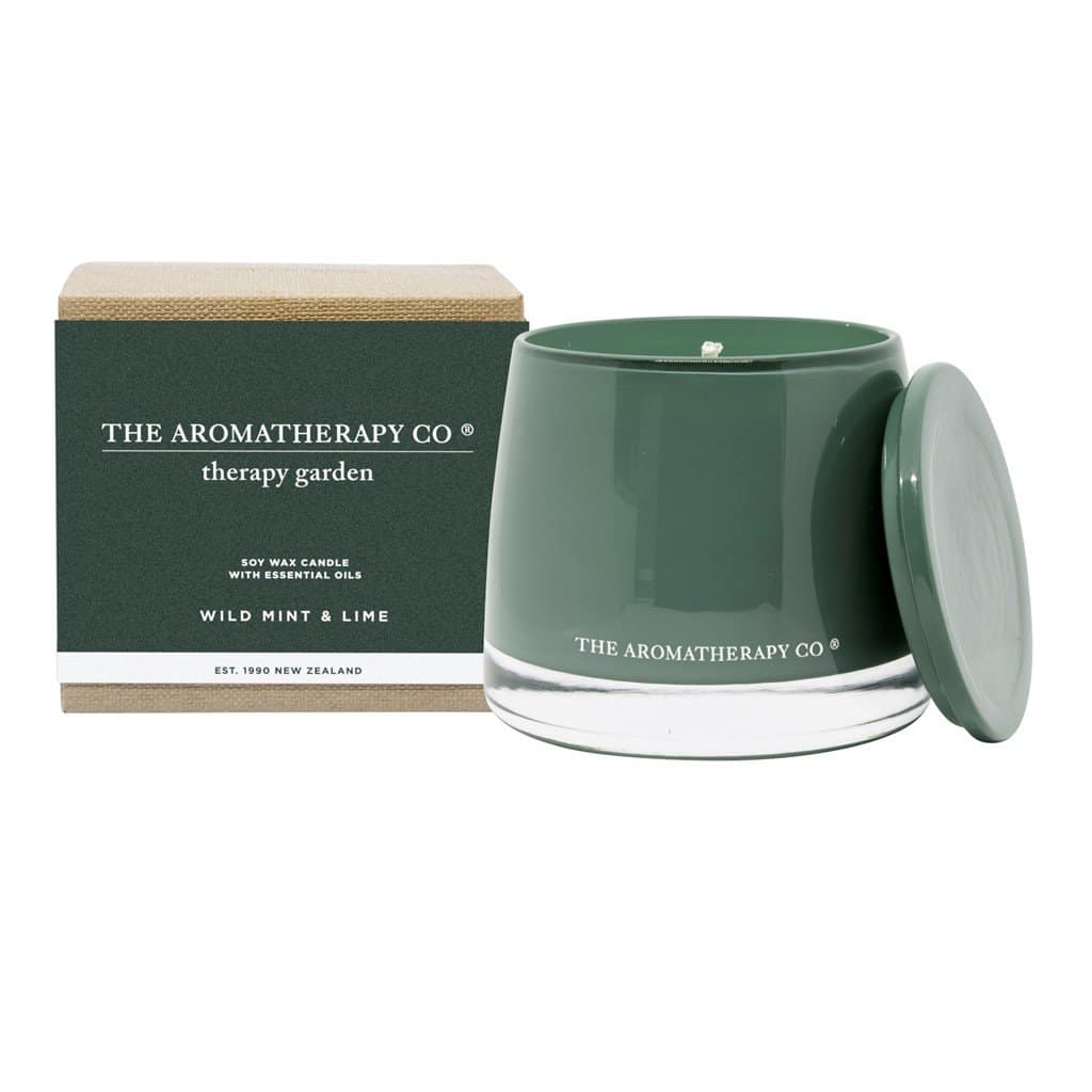 The Aromatherapy Co. - Therapy Garden - Soy Wax Candle 260g - Wild Mint & Lime