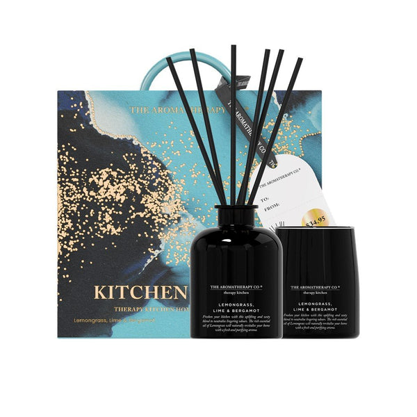 Therapy Kitchen Home Fragrance Gift Set - Lemongrass, Lime & Bergamot