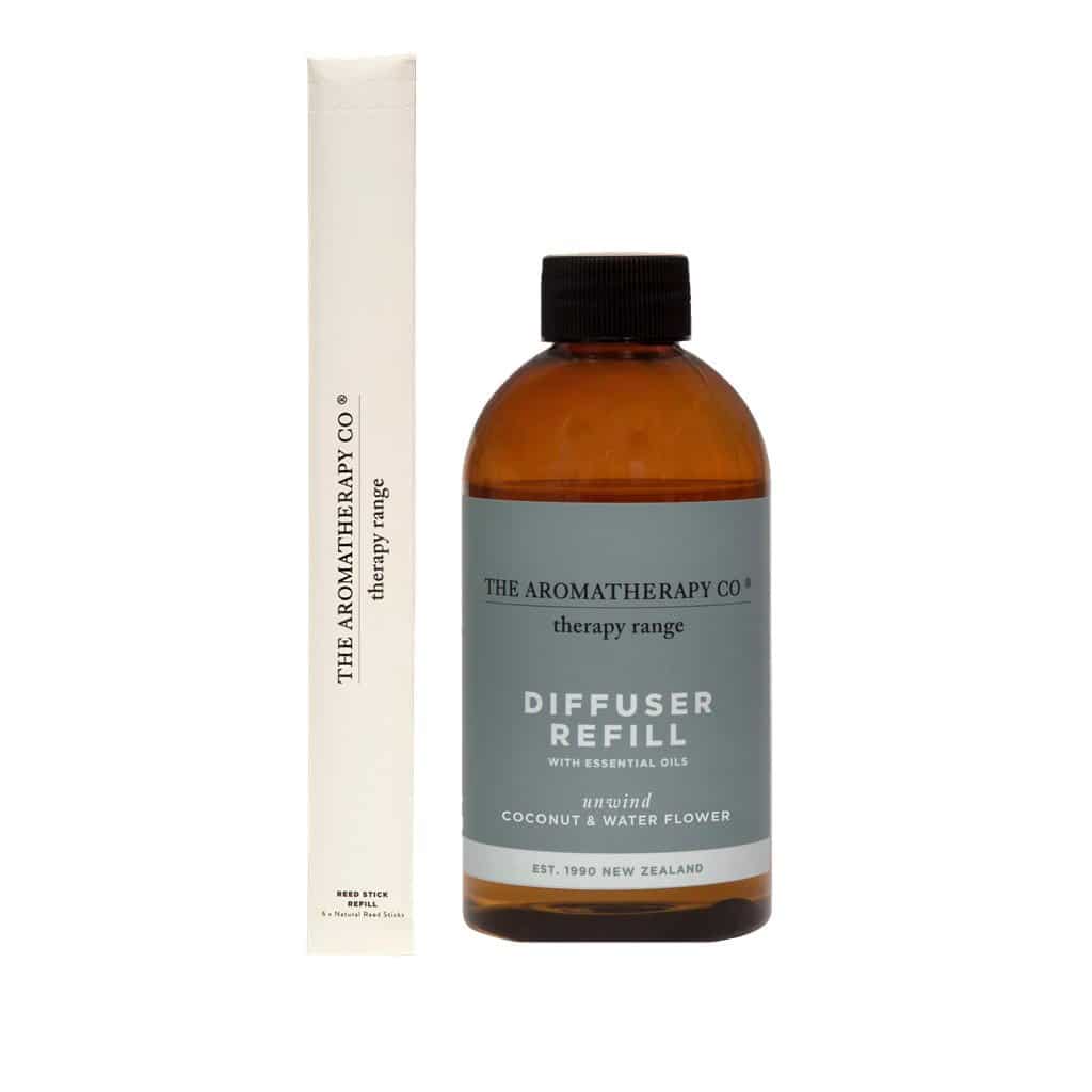 The Aromatherapy Co. - Therapy Range - Unwind- Diffuser Refill 250ml - Coconut & Water Flower